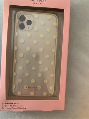 kate spade Clear Polka Dot iPhone Case with Cream Dots